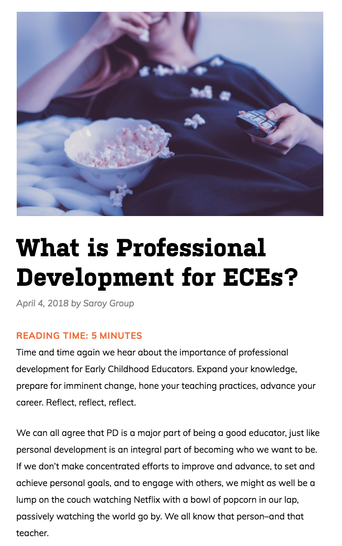 ECE Professional Development